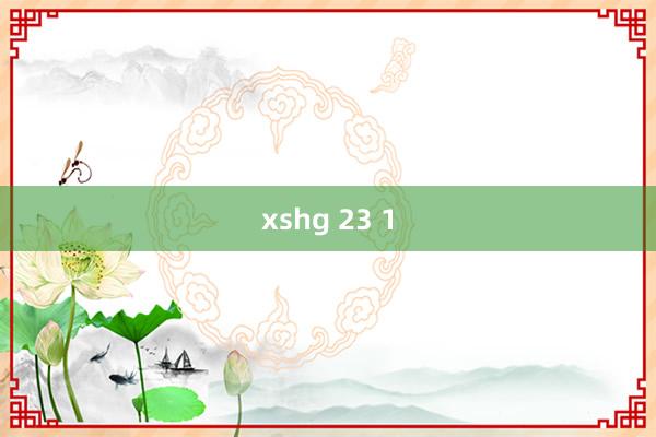 xshg 23 1