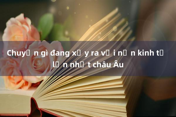 Chuyện gì đang xảy ra với nền kinh tế lớn nhất châu Âu