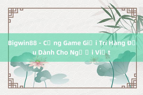 Bigwin88 - Cổng Game Giải Trí Hàng Đầu Dành Cho Người Việt