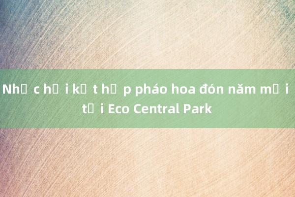 Nhạc hội kết hợp pháo hoa đón năm mới tại Eco Central Park